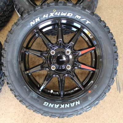 軽トラ 軽バン アゲトラ ハスラー エブリィ キャリー等 14インチ マッドタイヤ FT9 165/65R14 ホワイトレター タイヤホイールSET  | LINEショッピング