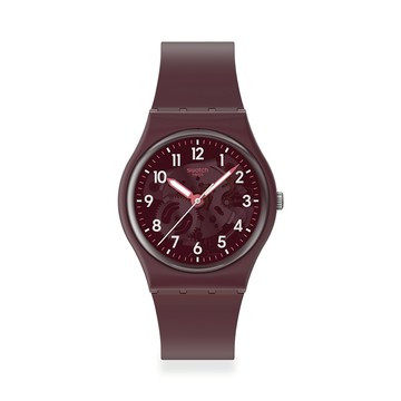 Swatch THRU THE CROWN GLASS 經典手錶/瑞士製造 SO28R115 (34mm)【官方旗艦店】
