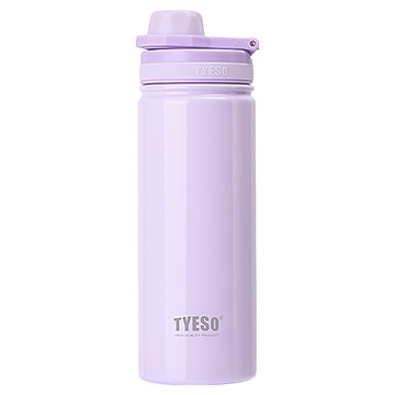TYESO 泰碩 馬卡龍不鏽鋼雙層運動保溫杯水壺 鋼琴烤漆款  750ml  1個  丁香紫