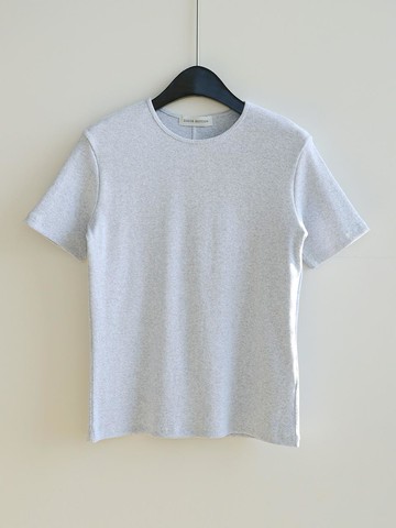 Basil Rib Half Sleeve T-shirt [MELANGE]