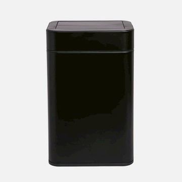 (組)伊登ABS對開感應不鏽鋼垃圾桶15L+20L 黑