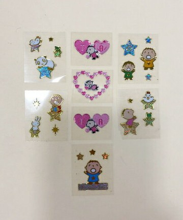 【震撼精品百貨】大寶/大口仔 Minna No Tabo  透明貼紙8入 震撼日式精品百貨