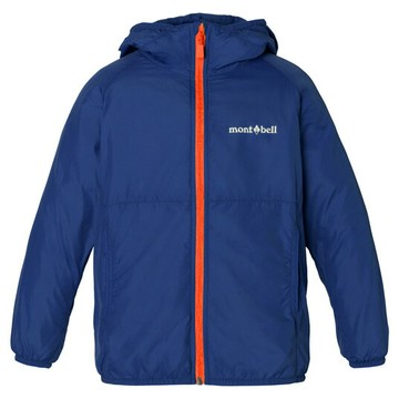├登山樂┤日本 Mont-Bell Wind Blast Jkt幼童連帽風衣藍 # 1103357BL