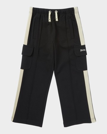 Boy's Logo-Print Cargo Pants, Size 14