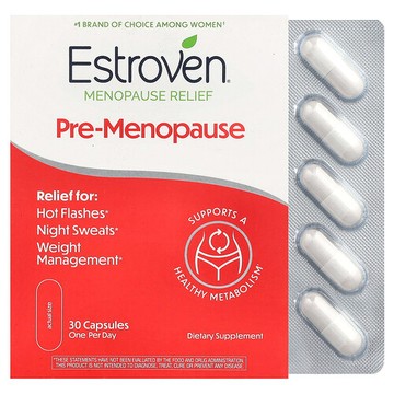 Estroven, Menopause Relief，停生理期前期，30 粒膠囊