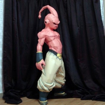 1.3米高 七龍珠魔人布歐小布歐手工DIY紙模型落地立體大型擺件裝