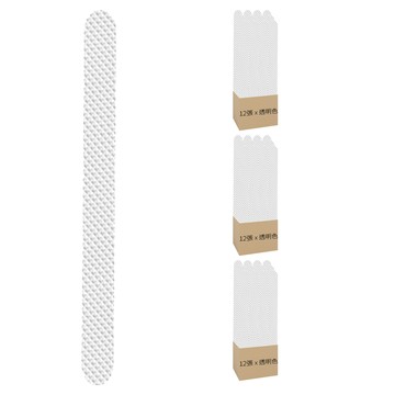 無痕防水防滑貼條12張 透明色 20 x 2cm 浴室防滑 居家安全  6包