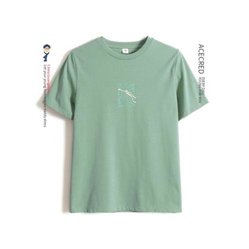 中老年夏裝短袖T恤男老年人寬松印花上衣老人爺爺大碼衣服中年