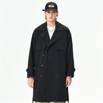 【巴黎精品】現貨+預購 高級防風衣外套大衣秋冬夾克休閒外套男裝-過膝韓版中長款風衣男外套2色a1lz51