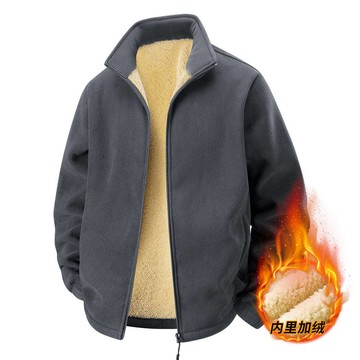 【台灣現貨🚀快速出貨】搖粒絨外套 立領開衫衛衣 情侶加絨夾克 抓絨衣 男女同款 加厚保暖 休閒上衣 戶外休閒防風