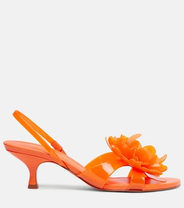 Farm Rio Floral-appliqué sandals