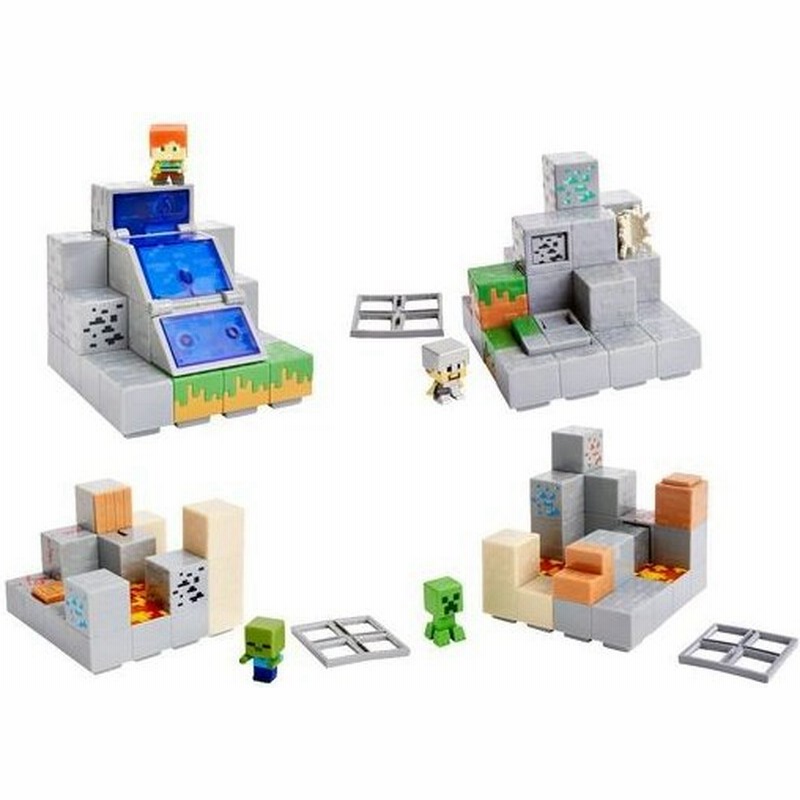 マインクラフト ミニフィギュア プレイセット 第1弾 全4種類セット 通販 Lineポイント最大0 5 Get Lineショッピング