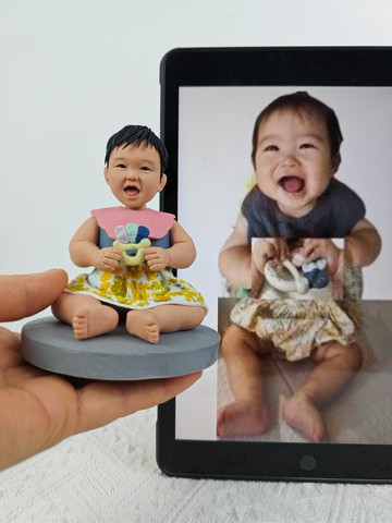 客制化人物公仔 兒童 人偶 3D 人像 肖像畫 訂制 似顏繪 禮物