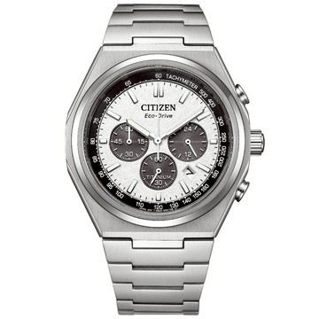 CITIZEN 星辰 GENTS Zenshin 輕量鈦 光動能 計時 男錶 熊貓錶 送CA4610-85A