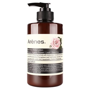 Arenes 愛霓思 玫瑰香氛植萃身體乳霜 350ml｜植萃保濕  1瓶