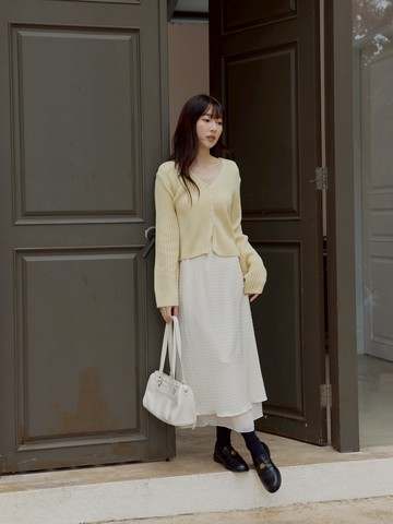 雙層透紗飄逸長裙