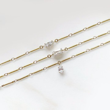 細緻小鑽黃銅手鍊