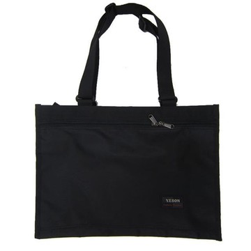 YESON 手提包肩背包大容量可A4資料夾簡易袋肩背帶可調整長度高單數防水尼龍布