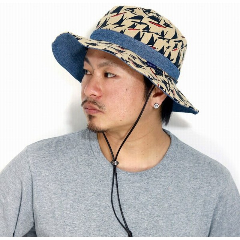 ヨット柄 ハット メンズ 春夏 バケットハット ベージュ レディース アドベンチャーハット アウトドア 日よけ帽子 レディース あご紐 Ruben 総柄 個性的 ネイビー 通販 Lineポイント最大0 5 Get Lineショッピング