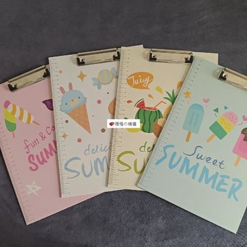 可開發票☆【臺灣精品】💕夏季創意學生A4板夾簡約a4書寫夾板加厚試卷寫字墊板資料文件夾板