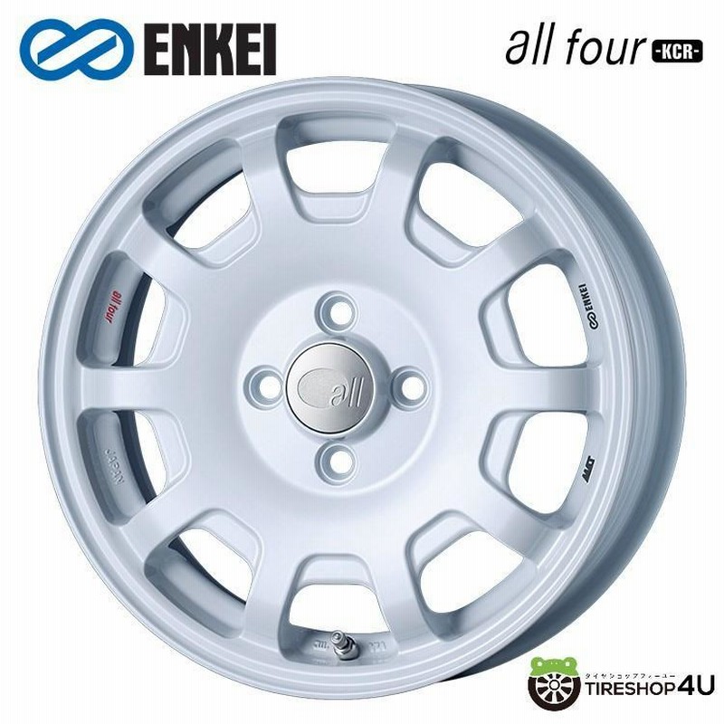 タイヤホイール4本セット ENKEI all four KCR 15x5.0J 4/100 +45 PW MUDSTAR RADIAL M/T  165/60R15 WL ハスラー | LINEショッピング