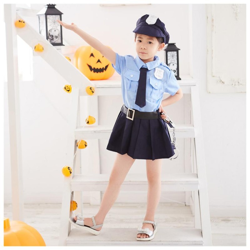 ハロウィン コスプレ 衣装 子供 ポリス 警官 警察官 仮装 可愛い