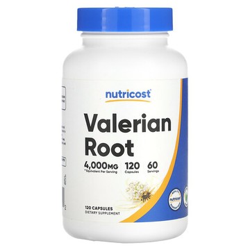 Nutricost, 纈草根，4000 毫克，120 粒膠囊（每粒膠囊 2000 毫克）