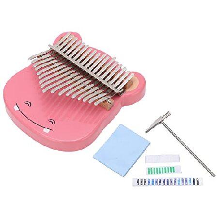 17 Thumb Piano Ergonomic Design Easy to Play Biggest Game Mini Kalimba with Tuning Hammer for Musical Instrument Learning