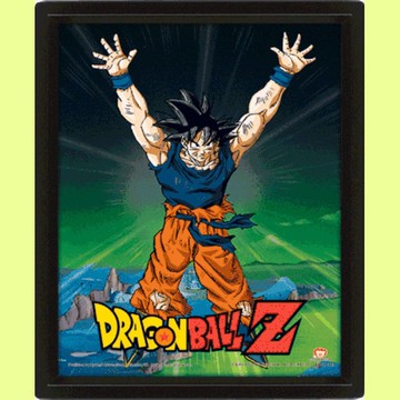 【七龍珠】悟空賽亞人 Dragon Ball Z 3D海報含框