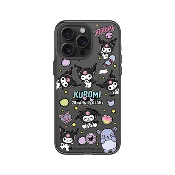 iPhone 15 Pro Max Clear 酷墨灰 - 三麗鷗-酷洛米20週年 - 酷玩系列-表情包