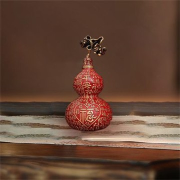 平安百福葫蘆擺件 9cm 開運物 風水開運擺飾 工藝品 吉祥物 客廳裝飾 招財納福 居家 / 辦公室擺設