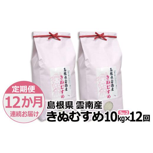 ふるさと納税 島根県 雲南市 島根県「雲南産きぬむすめ」10kg（5kg×2）【島根県産 雲南市産 ブランド米 米 お米 白米 コメ こめ …