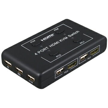 (現貨)DigiFusion伽利略 HKVM4S HDMI 4K2K KVM電腦影像切換器 4埠 手動+電子式