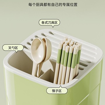 高顏值多功能筷子筒瀝水防霉刀架廚房專用筷籠臺面置物架大號筷簍