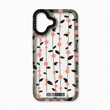 iPhone 16 Plus 殼 TRON IPhone 16 PLUS 條紋透明小花A款  載具 太空殼 透黑款 手機殼