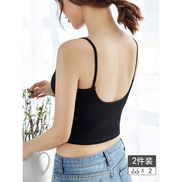 u型美背小背心網紅爆款一體式內衣學生女抹胸內搭外穿吊帶文胸罩