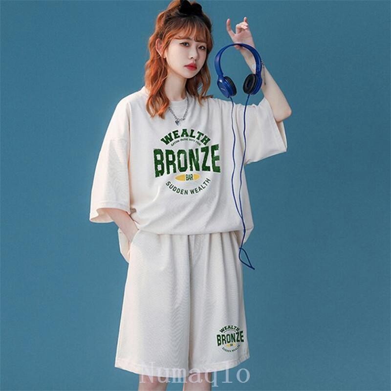 Ｔシャツハーフパンツセットアップカジュアル短パンレディースメンズ