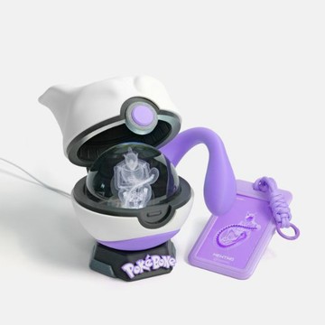 超夢造型精靈球水晶骨骼套裝 自製 桌面擺件 3D列印 水晶擺件 創意禮物 動漫周邊 掛飾 周邊 交換禮物 寵物小精靈