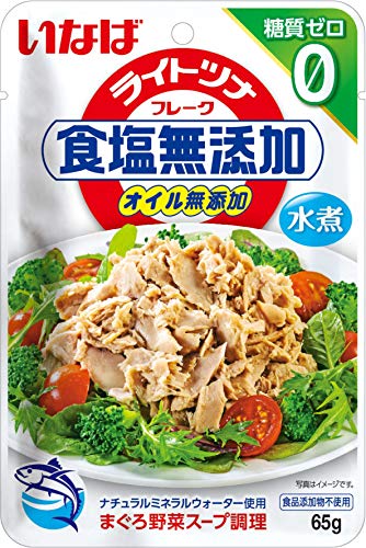 いなば食品 ライトツナ食塩無添加 糖質ゼロ 65g 12個