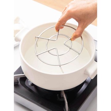 304不銹鋼蒸架 圓形簡易蒸鍋架子鍋內隔水架子 高中低3款可選米木