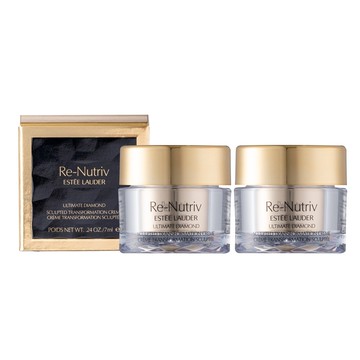 【Estee Lauder 雅詩蘭黛】白金級黑鑽松露塑顏奇蹟霜7ml 兩入組 台灣專櫃貨