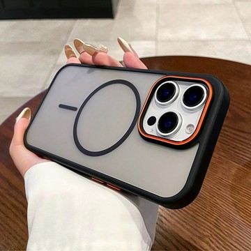 膚感磨砂 磁吸殼 防指紋 手機殼 適用 蘋果 iPhone 17 16 15 14 13 12  Pro max 防摔殼