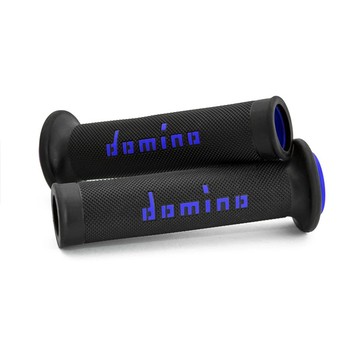 domino 機車握把套 A010 MOTO GP車隊御用款-黑底藍字
