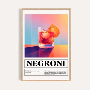 尼格羅尼 Negroni / 雞尾酒系列掛畫