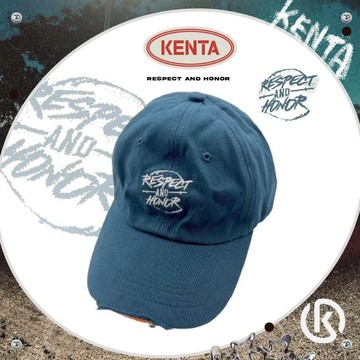 【顯臉小】字母刷破棒球帽 遮陽帽 彎帽 老帽 簡約配件單品 KENTA