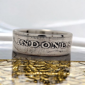 印尼硬幣戒指 100 盧比 1971-1978 男士女士硬幣戒指