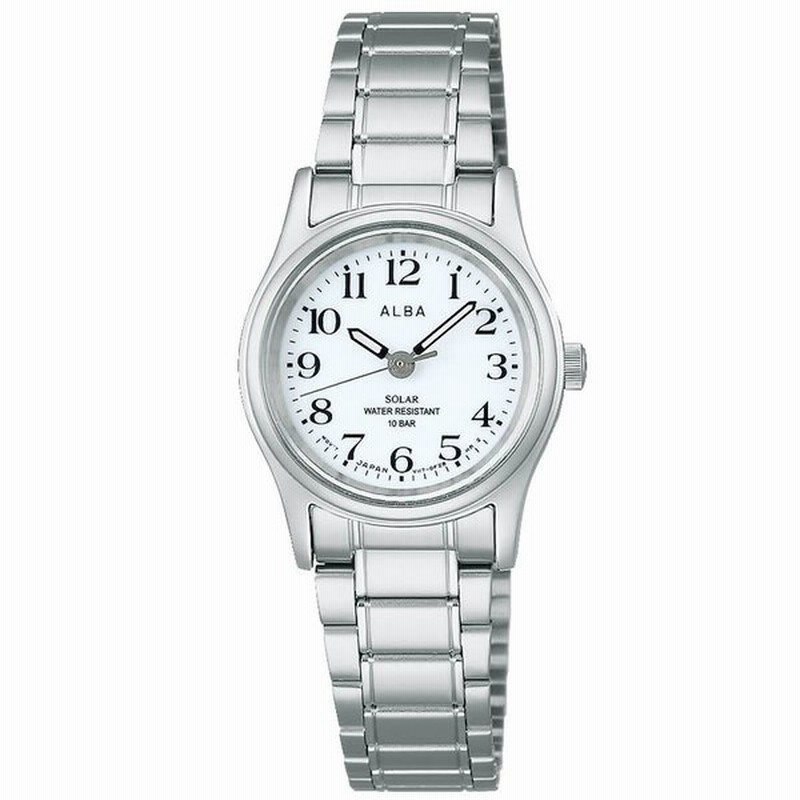 セイコー アルバ ソーラー 時計 電池交換不要 SEIKO ALBA 腕時計
