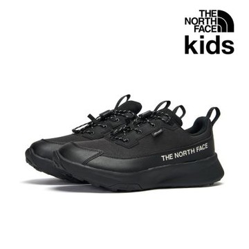 【The North Face 官方旗艦】北面兒童黑色DRYVENT防水休閒鞋｜8G5HKY4