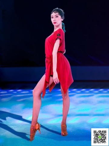 舞蹈服 服裝女成人新款練功服跳舞蹈短袖寬鬆舞裙上衣 歐歐流行館