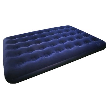 TREEWalker 露遊眠 植絨雙人充氣床  獨立氣柱結構 兩段式進氣閥 PVC防水設計 居家旅行露營適用  191 x 137 x 22cm  藍色
